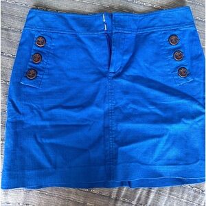 Lily Pulitzer blue nautical skirt size 6
